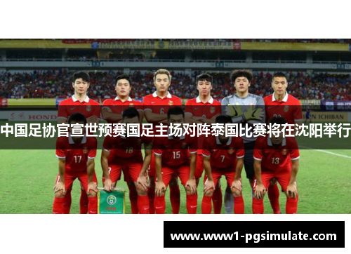 中国足协官宣世预赛国足主场对阵泰国比赛将在沈阳举行