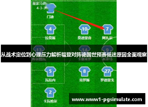 从战术定位到心理压力解析福登对阵德国世预赛低迷原因全面观察